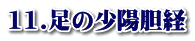 11.足の少陽胆経