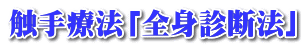 触手療法「全身診断法」 